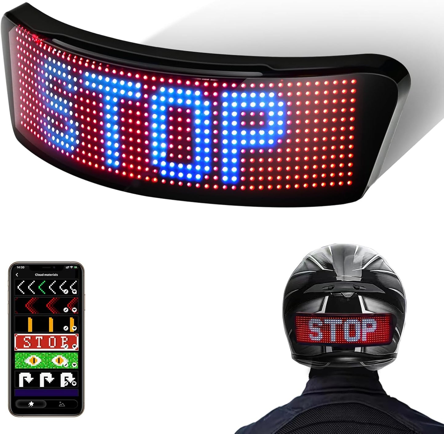 LED Screen Helmet